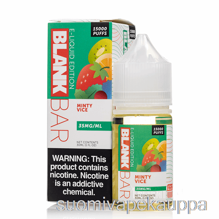 Vape Nesteet Minty Vice - Tyhjä Patukkasuolat - 30ml 35mg